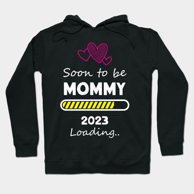 Soon to be Mommy 2023 Loading Hoodie by mhabappi